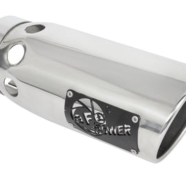 aFe Power Intercooled Tip Stainless Steel - Polished 4in In x 5in Out x 12in L Bolt-On 49T40501-P121