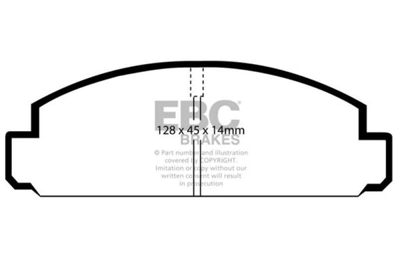 EBC 84-85 Mazda RX7 2.4 (1.3 Rotary) Ultimax2 Front Brake Pads UD131