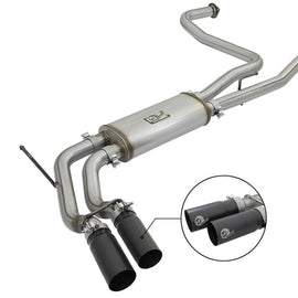 aFe Rebel Series 3in 409 SS Cat-Back Exhaust w/ Black Tips 04-15 Nissan Titan V8 5.6L 49-46124-B