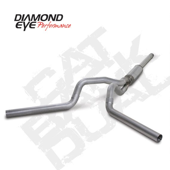 Diamond Eye KIT 4in Catback DUAL AL: 94-97 FORD 7.3L F250/F350 PWRSTROKE K4312A