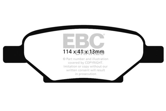 EBC 04-06 Chevrolet Cobalt 2.0 Supercharged Redstuff Rear Brake Pads DP31704C