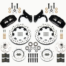 Wilwood Dynapro 6 Front Hub Kit 12.19in Drilled 69-70 Impala Drum/Disc 69-82 Vette 140-12946-D
