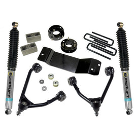 Superlift 07-16 Chevy Silv 1500 4WD 3.5in Lift Kit w/ Cast Steel Control Arms & Bilstein Rear Shocks 3700B