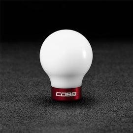 COBB - MITSUBISHI EVO X WHITE KNOB W/ RACE RED