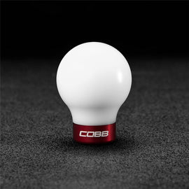 COBB - MAZDASPEED WHITE KNOB W/ RACE RED