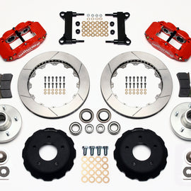 Wilwood Narrow Superlite 6R Front Hub Kit 14.00in Red Chevy C-10 60-87 CPP Drop Spindle 140-10776-R