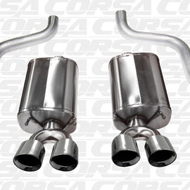 CORSA DUAL REAR AXLE-BACK EXHAUST FOR 2009-2013 CHEVY CORVETTE POLISHED 14108 14108