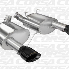 CORSA DUAL REAR AXLE-BACK EXHAUST FOR 2011-2014 FORD MUSTANG BLACK 14317BLK 14317BLK