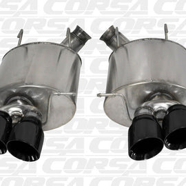 CORSA DUAL REAR AXLE-BACK EXHAUST FOR 2013-2014 FORD MUSTANG BLACK 14321BLK 14321BLK