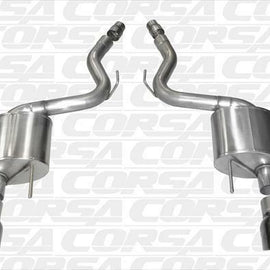 CORSA DUAL REAR AXLE-BACK EXHAUST FOR 2015-2015 FORD MUSTANG BLACK 14326BLK 14326BLK
