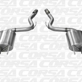CORSA DUAL REAR AXLE-BACK EXHAUST FOR 2015-2015 FORD MUSTANG BLACK 14329BLK 14329BLK