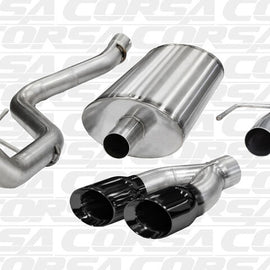 CORSA SINGLE SIDE CATBACK EXHAUST FOR 2011-2014 FORD F-150 BLACK 14393BLK 14393BLK