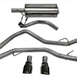 CORSA DUAL REAR CATBACK EXHAUST FOR 2009-2015 DODGE RAM BLACK 14405BLK 14405BLK