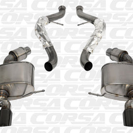 CORSA DUAL REAR CATBACK EXHAUST FOR 2008-2012 BMW M3 BLACK 14568BLK 14568BLK