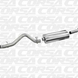 CORSA SINGLE SIDE CATBACK EXHAUST FOR 2014-2015 CHEVY SILVERADO BLACK 14866BLK 14866BLK