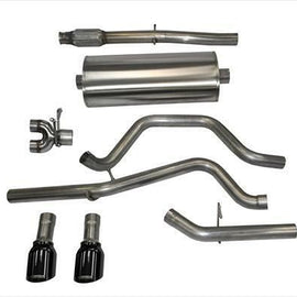 CORSA DUAL REAR CATBACK EXHAUST FOR 2014-2015 CHEVY SILVERADO BLACK 14869BLK 14869BLK