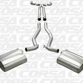 CORSA DUAL REAR CATBACK/X-PIPE EXHAUST FOR 2010-2015 CHEVY CAMARO POLISHED 14951 14951