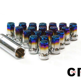 CPR 7 Sided w/Rotating Head 12x1.5 BURNT BLUE LUG NUTS 20pc CPR-7SF1215BB