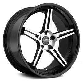 CONCEPT ONE CS-5.0 20X9.0 ET25-36 5(112+114.3) MATTE BLACK/MACHINED/GLOSSY BLACK LIP Wheel