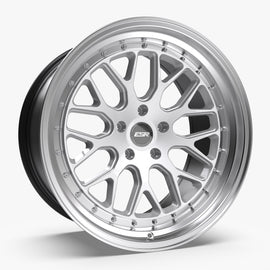 ESR CS1 19X10.5 5X114.3 +22 HYPER SILVER FACE MACHINED LIP Wheel/Rim 90551422 CS01HS-ML