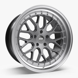 ESR CS1 18X9.5 5X100 +35 MATTE GRAPHITE FACE MACHINED LIP Wheel/Rim 89550035 CS01MGR-ML