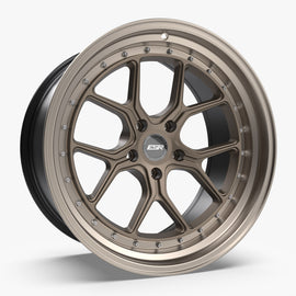 ESR CS2 18X8.5 5X110 (CUSTOM DRILL) +30 MATTE BRONZE FACE MACHINED LIP Wheel/Rim 88551430 CS2MBRNZ-ML 5X110