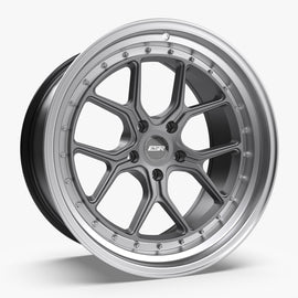 ESR CS2 18X10.5 5X114.3 +22 MATTE GRAPHITE FACE MACHINED LIP Wheel/Rim 80551422 CS2MGR-ML