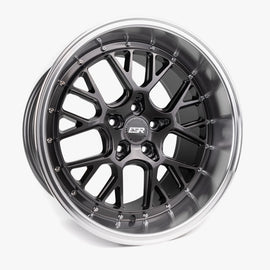 ESR 18X9.5 5X114.3 +22 72.56 GLOSS GRAPHITE MACHINE LIP CS11 89551422 CS11GR-ML 89551422 CS11GR-ML