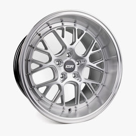 ESR CS11 18X10.5 5X105 (CUSTOM DRILL) +22 HYPER SILVER FACE MACHINED LIP 80550022 CS11HS-ML 5X105