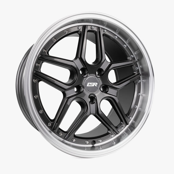 ESR 19X9.5 5X120 +22 72.56 GLOSS GRAPHITE MACHINE LIP CS15 99552022 CS15GR-ML 99552022 CS15GR-ML
