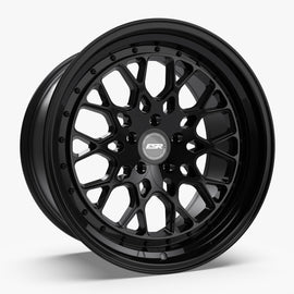 ESR CS3 18X9.5 5X108 (CUSTOM DRILL) +22 GLOSS BLACK FACE GLOSS BLACK LIP 89551422 CS3GBLK 5X108