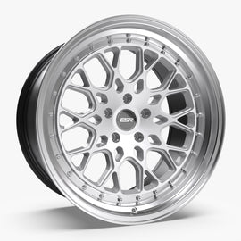 ESR CS3 18X10.5 5X110 (CUSTOM DRILL) +22 HYPER SILVER FACE MACHINED LIP 80551422 CS3HS-ML 5X110