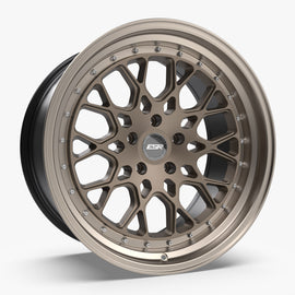 ESR CS3 18X8.5 5X110 (CUSTOM DRILL) +30 MATTE BRONZE FACE MACHINED LIP Wheel/Rim 88551430 CS3MBRNZ-ML 5X110