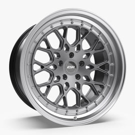 ESR CS3 18X10.5 5X110 (CUSTOM DRILL) +22 MATTE GRAPHITE FACE MACHINED LIP 80551422 CS3MGR-ML 5X110