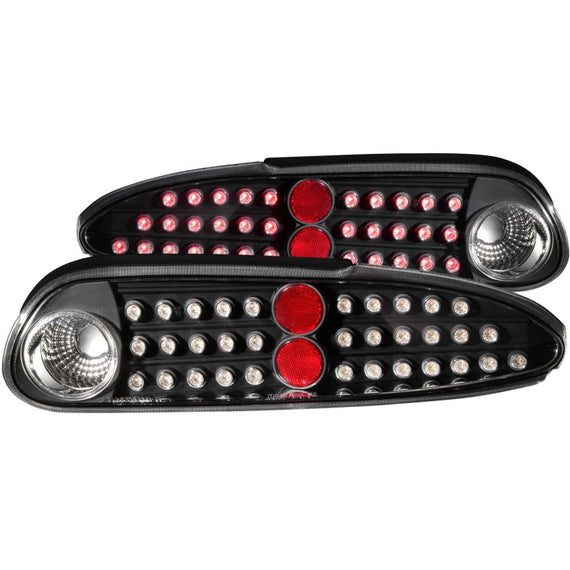 Anzo 321133 Black Clear Lens Led Bulb Tail Lights fit for 93-02 Chevrolet Camaro 321133