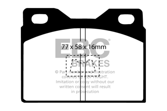 EBC 76-85 Porsche 924 2.0 Redstuff Front Brake Pads DP3220C