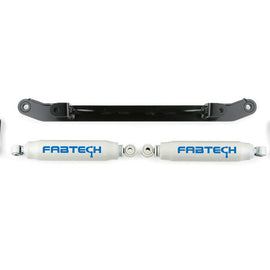 Fabtech 07-14 GM C/K1500 2WD/4WD Dual Steering Stabilizer System w/Perf. Shocks FTS21044BK