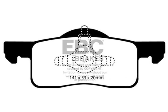EBC 02-06 Ford Expedition 4.6 2WD Greenstuff Rear Brake Pads DP61652