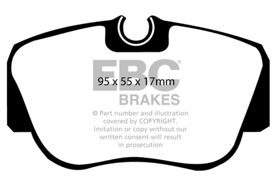 EBC 84-86 Mercedes-Benz 190/190E 2.3 Greenstuff Front Brake Pads DP2778