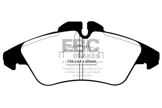 EBC 02-05 Freightliner Sprinter 2500 Bosch Rear Ultimax2 Front Brake Pads UD1177