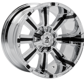 RBP 94R 22x12 8x170 BP / 4.75 BS -44mm Offset 129mm CB (Hub Centric) Chrome w/Blk Inserts Wheel 94R-2212-97-44C