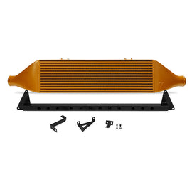 Mishimoto 08-14 Subaru STI Front-Mount Intercooler Kit w/ Black Crash Beam - Gold Core MMINT-STI-08BGD