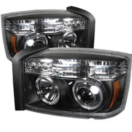 Spyder Auto Dodge Dakota Black Halogen LED Projector Headlight 5009760