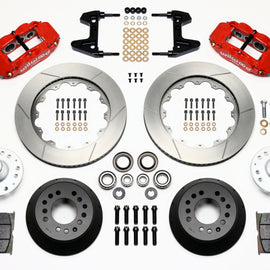Wilwood Narrow Superlite 6R Front Hub Kit 14.00in Red 74-80 Pinto/Mustang II Disc Spindle only 140-9802-R