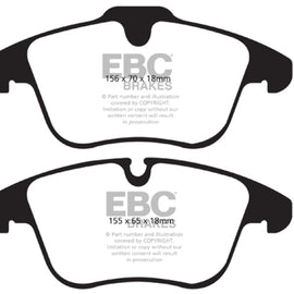 EBC 2016-2018 Volvo S60 2.0L Turbo Greenstuff Front Brake Pads DP21911