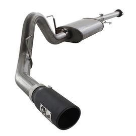 aFe MACHForce XP SS Exhaust 3in Cat-Back w/4.5in Black Tip 11-14 Ford F150 Ecoboost V6 3.5Ltt 49-43067-B