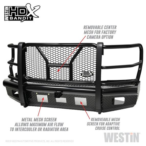Westin/HDX Bandit 17-19 Ford F-250 / F-350 Front Bumper - Textured Black 58-31125