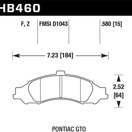 Hawk Performance Ceramic Disc Brake Pads - HB460Z.580 HB460Z.580