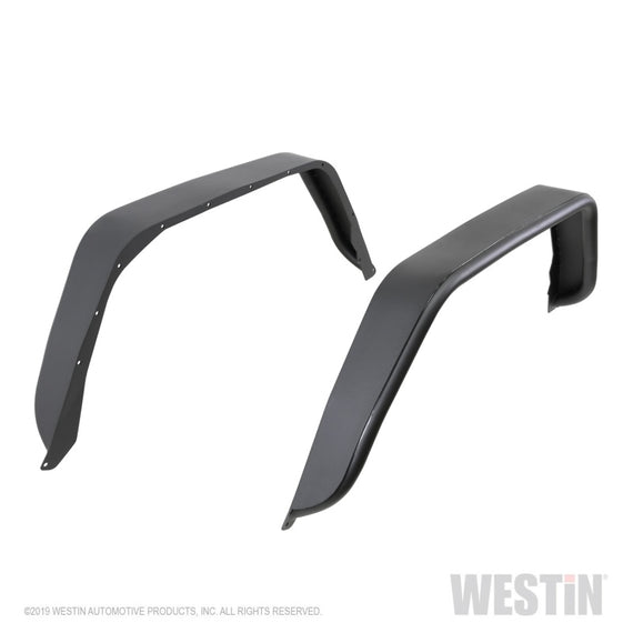 Westin 2020 Jeep Gladiator Tube Fenders - Rear - Textured Black 62-1065