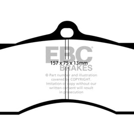 EBC DP41155R YELLOWSTUFF ULTIMATE RACE BRAKE PADS FRONT or REAR DP41155R
